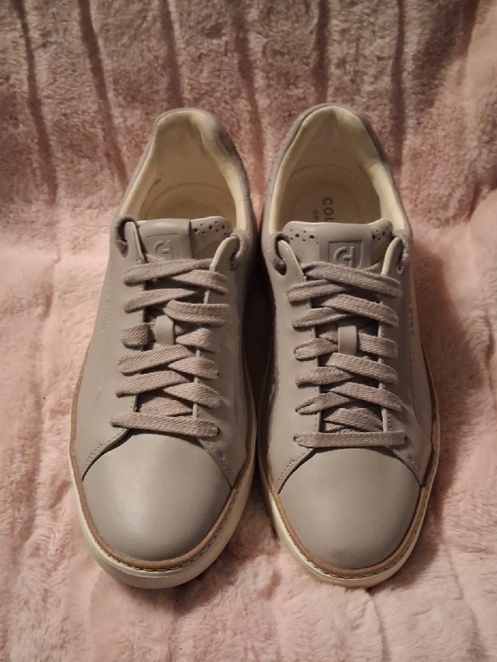 Cole Haan Light Gray Leather Sneakers
